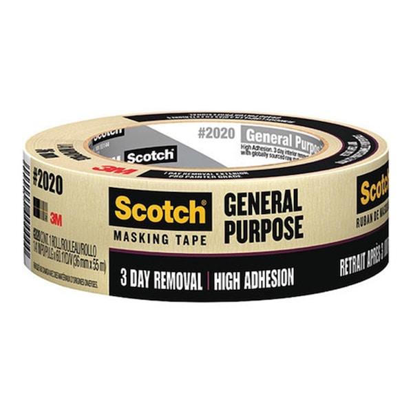 Defenseguard 2020 Plus -24AP 0.94 in. x 60 yards Heavy Duty Masking Tape, Orange DE3546942 - main